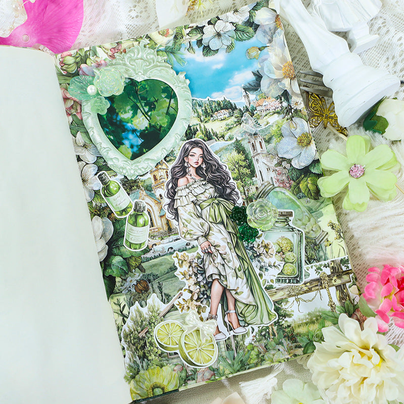 Green-Themed Sticker BooK