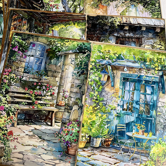 Colorful Garden Scrapbook Paper