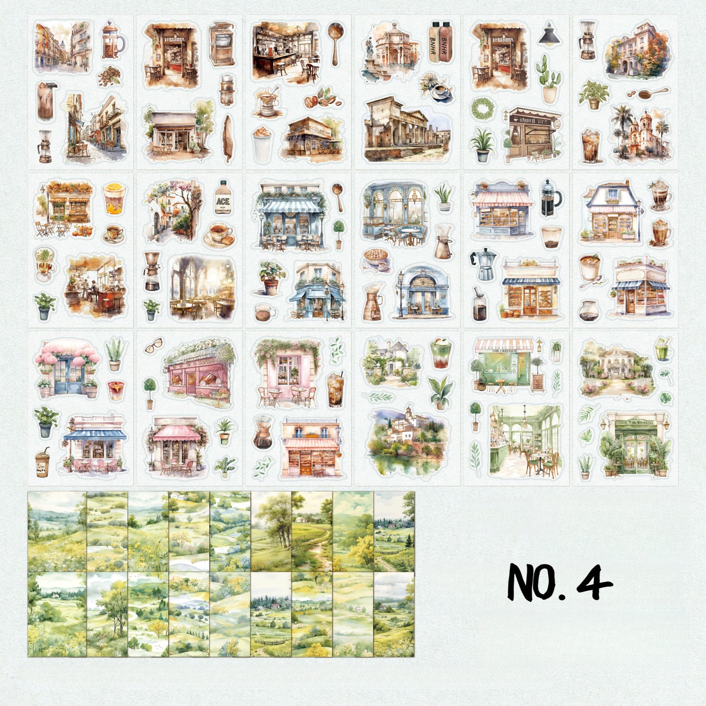 54PCS Stickers Book