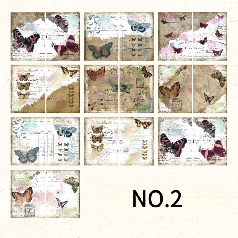 40PCS Magic Series Double-Sided Scrapbook Paper