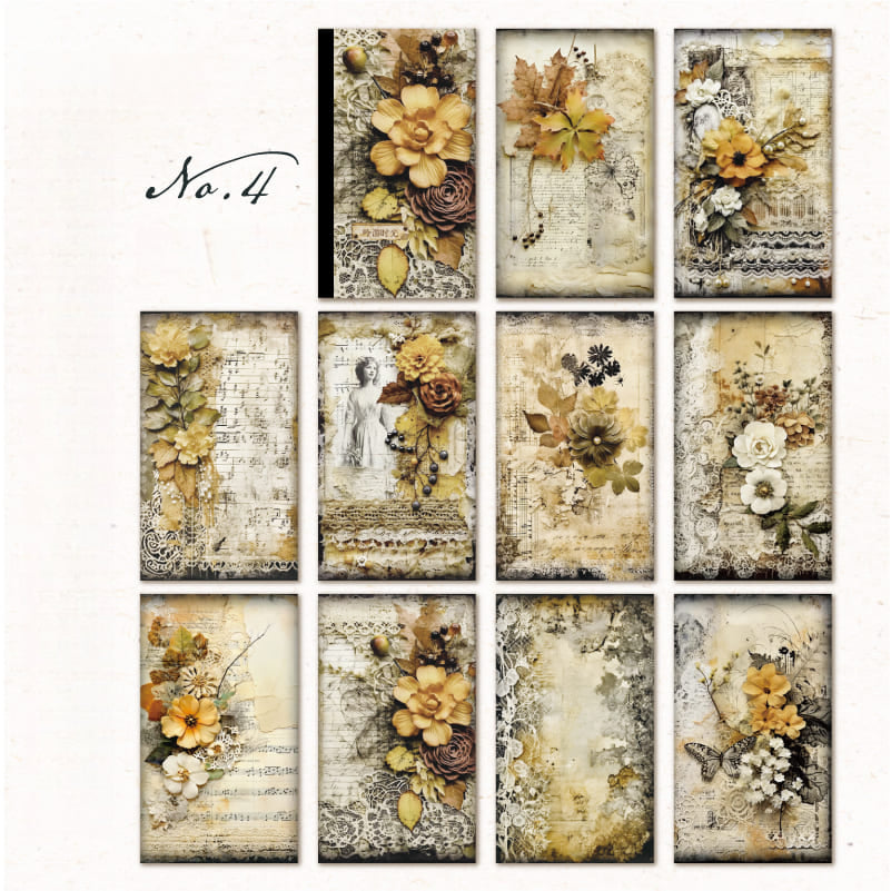 Flower Series Scrapbook Paper