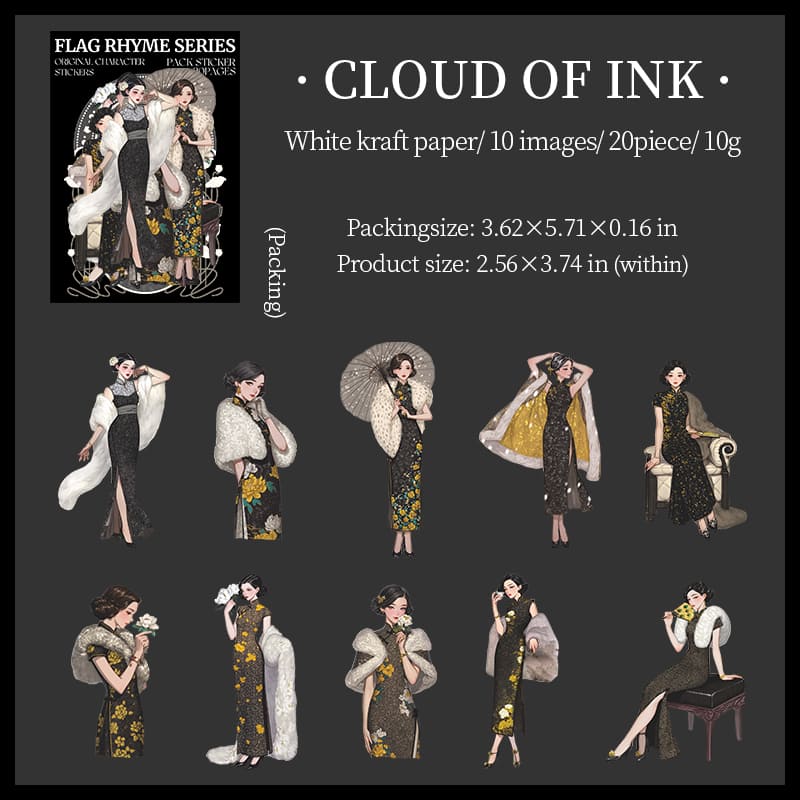 Cheongsam Character Sticker Pack