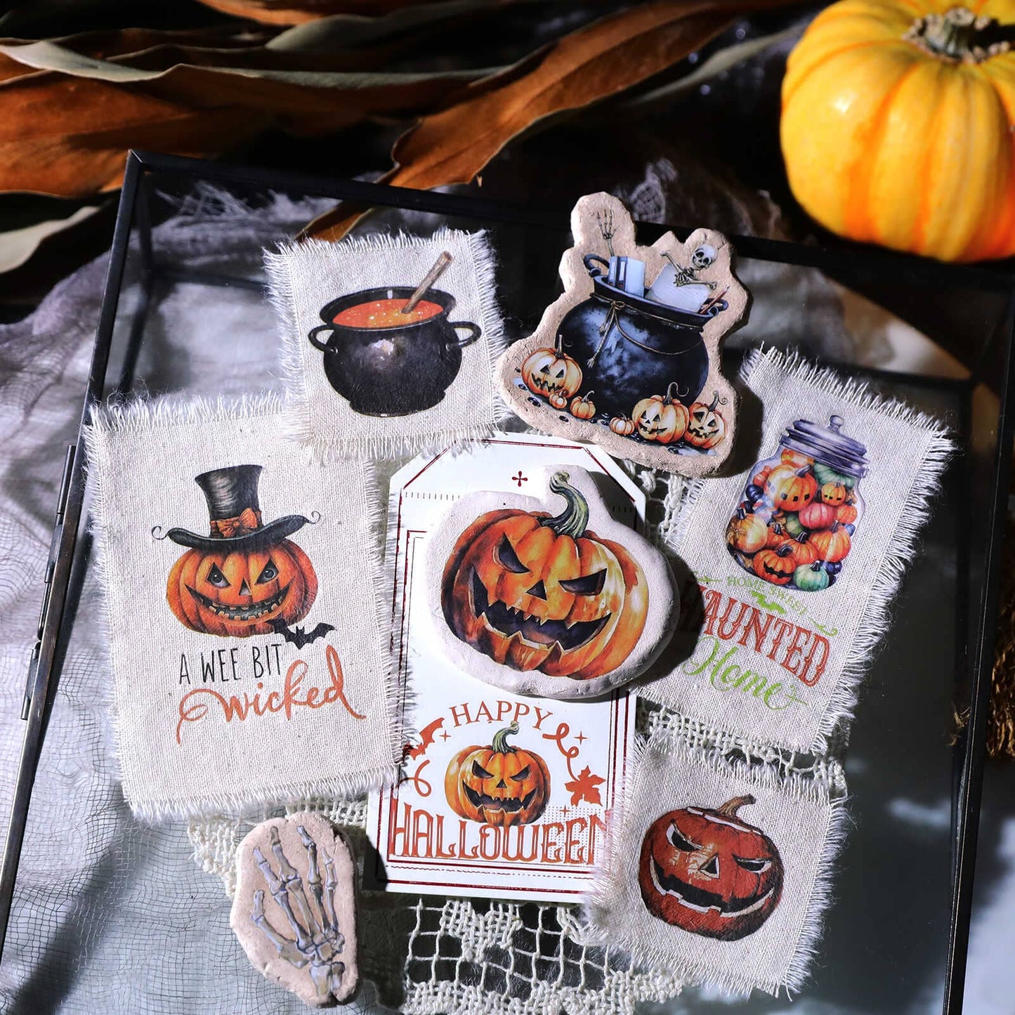 3PCS Halloween Transfer Stickers