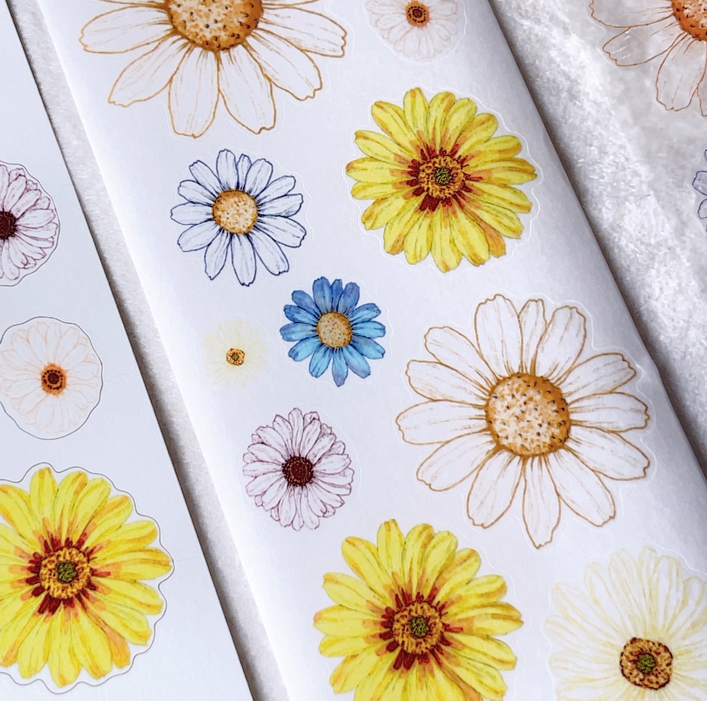 Summer Garden Flowers Die-Cut PET Tape