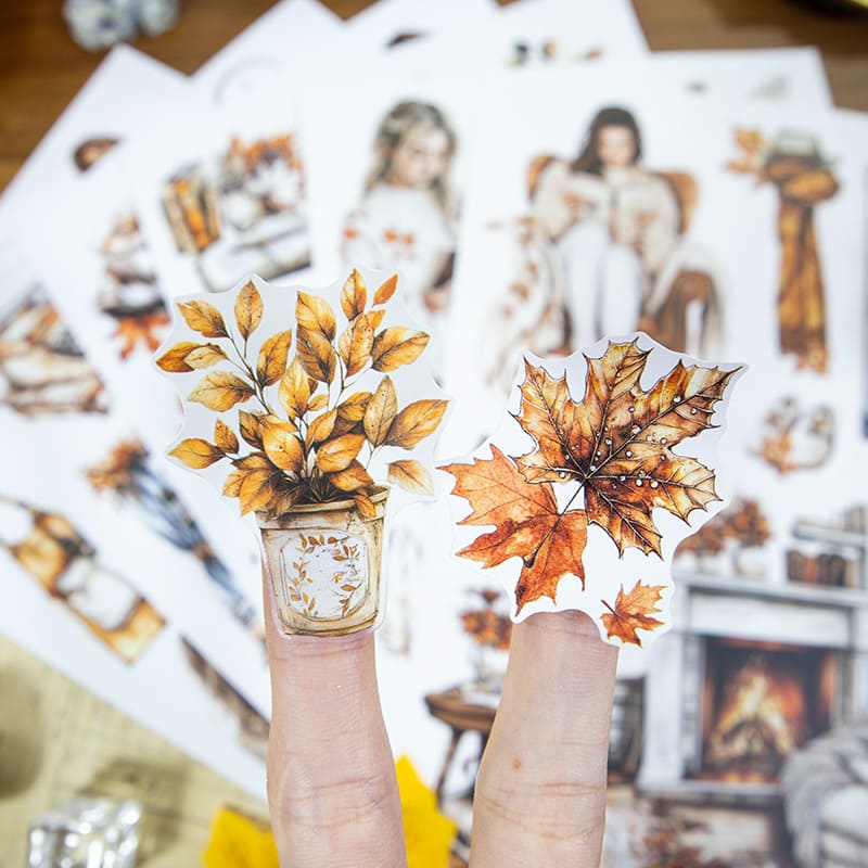 Autumn-Themed Sticker Book