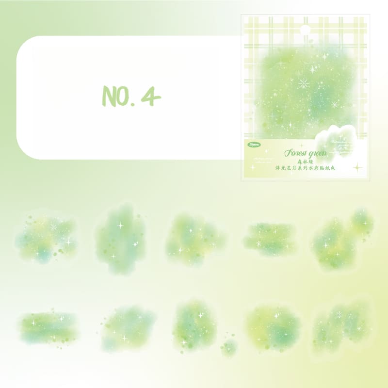 Watercolor Decorative Base Stickers
