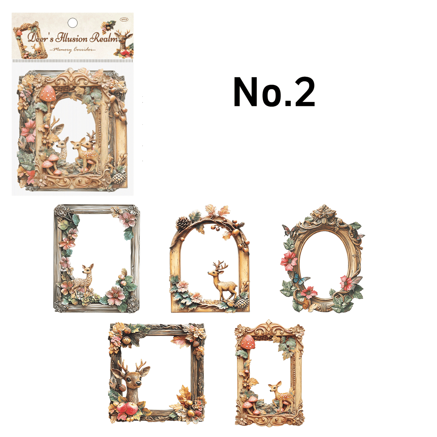 Floral Frame Theme Stickers