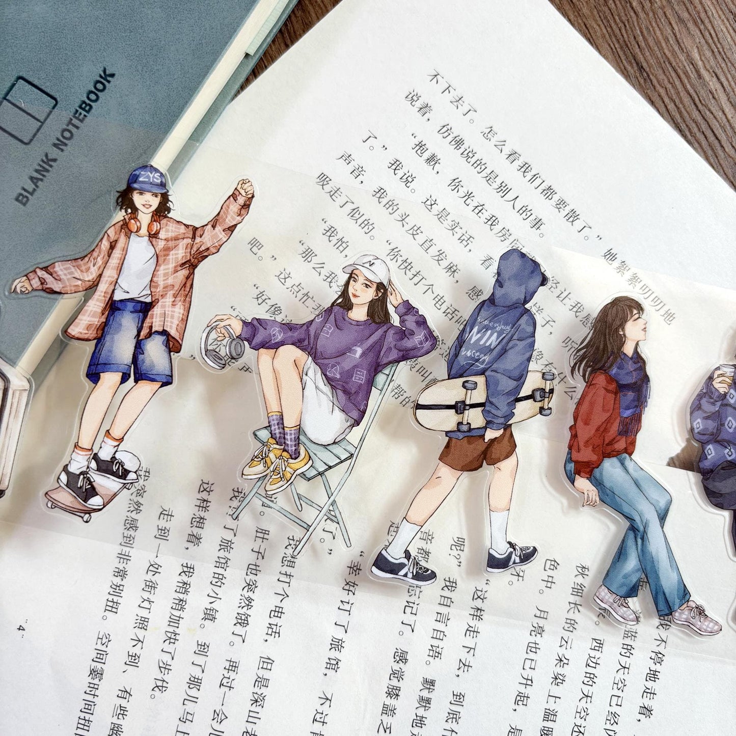 8cm*100 cm Die-Cut Casual Character Series One cycle Tape