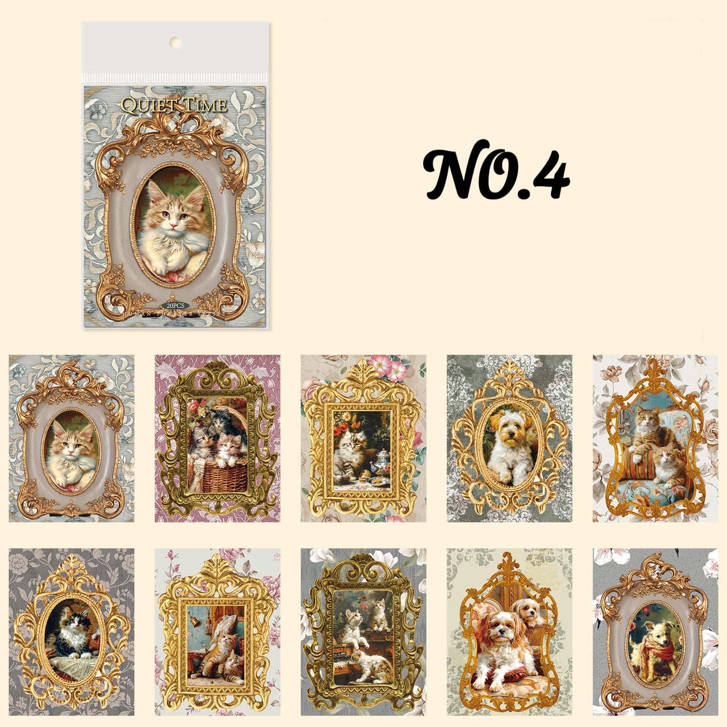 Vintage Frame Scrapbook Paper Pack