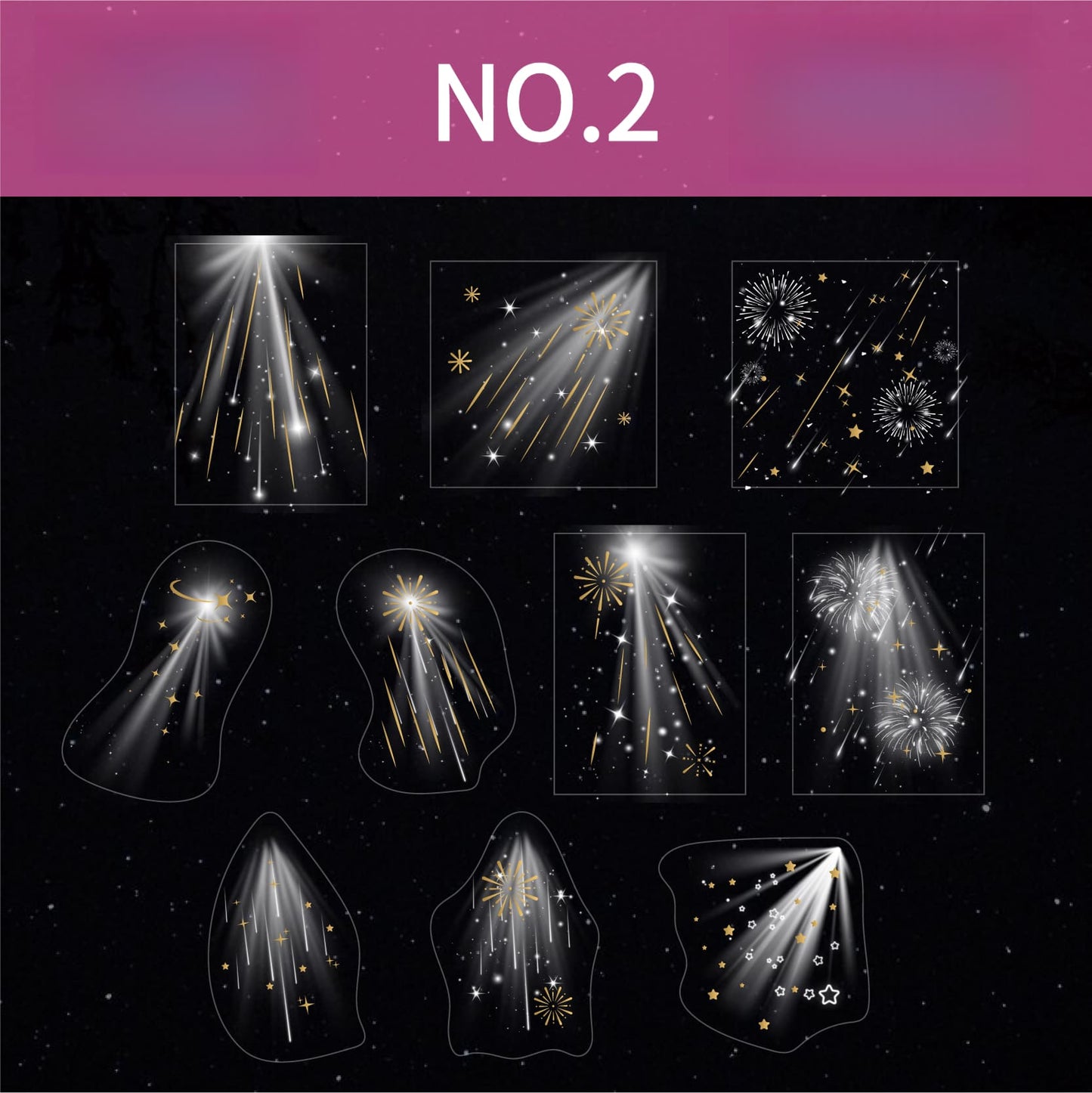 Beam of Light Theme Stickers