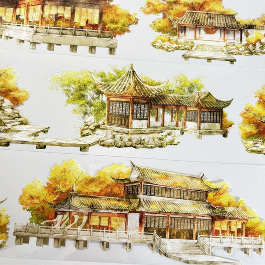 One Loop Golden Autumn House PET Tape