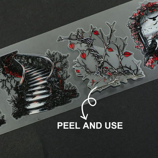 4PCS Halloween Series PET Tape