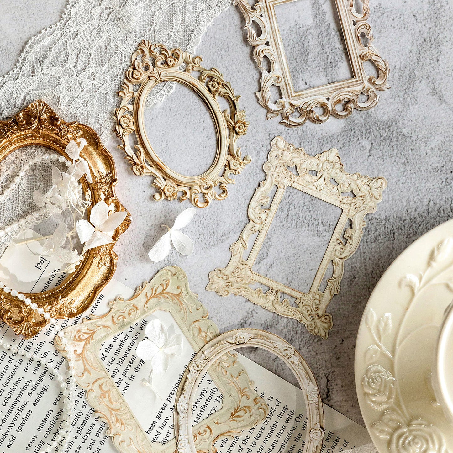 Vintage Lace Collage Card