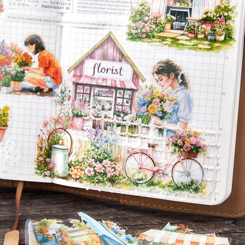 20PCS Romantic Shop Series Stickers