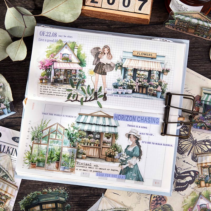 20PCS Street Corner Theme Stickers