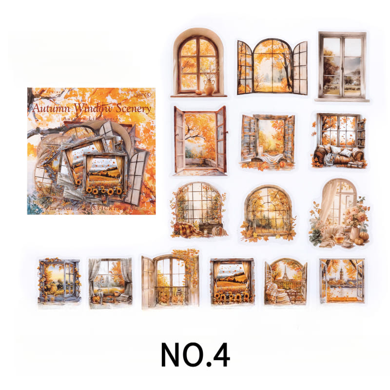Autumn window view PET sticker – Autumn Lifestyle