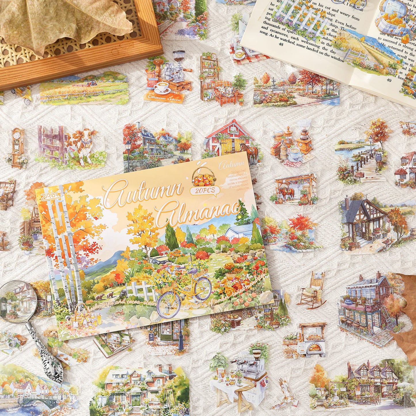 Four Seasons Landscape Large Stickers Book