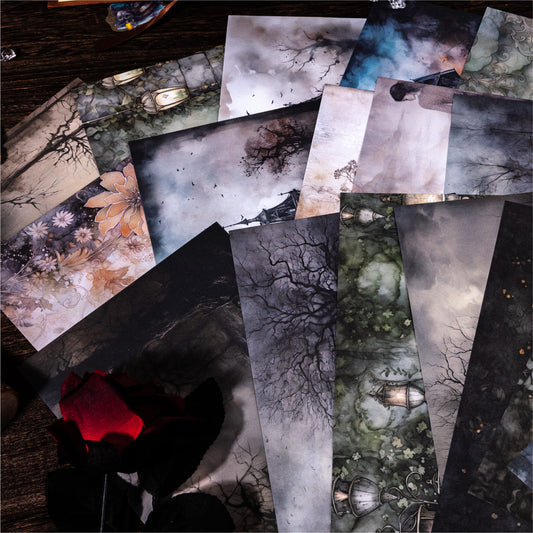 30PCS Wilderness Series Scrapbook Paper