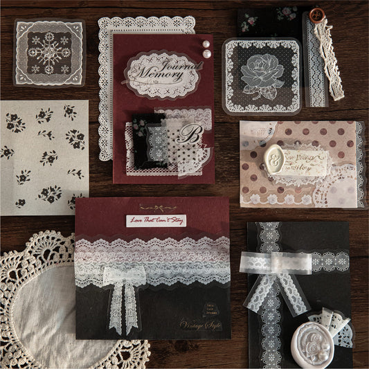 Lace Series PET Sticker Pack