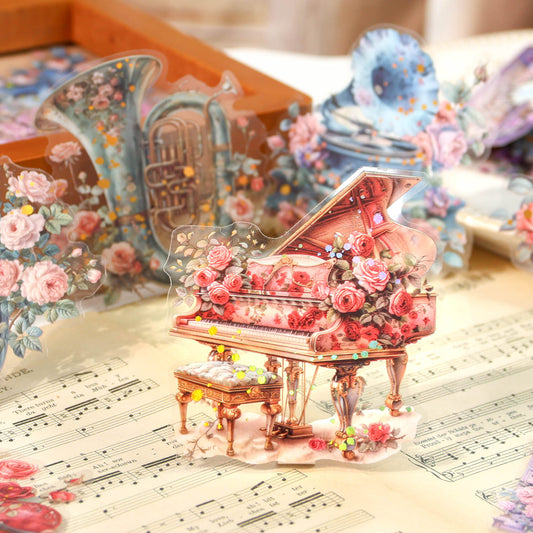 Instrument Themed PET Stickers