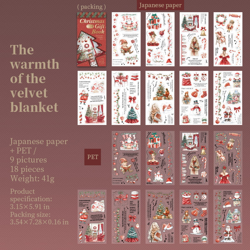 Christmas-Themed Sticker Book