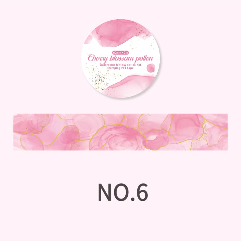 Watercolor Wash PET Tape Collection