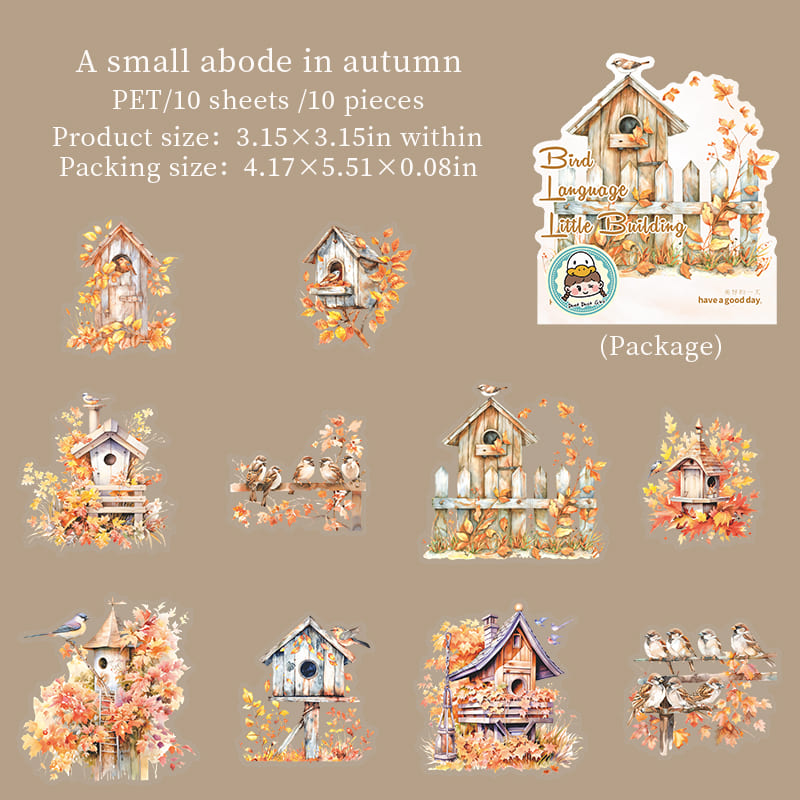 Bird Nest Scenery Stickers