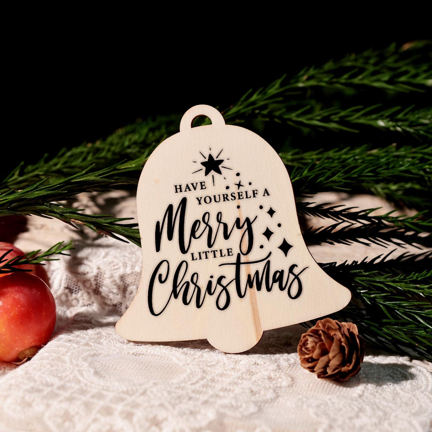 2PCS Christmas Phrase Transfer Stickers