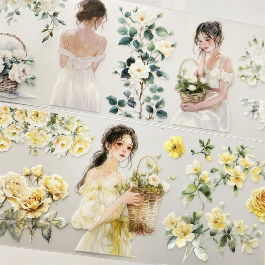 6.5cm*100cm Flower Girl One Cycle PET Tape