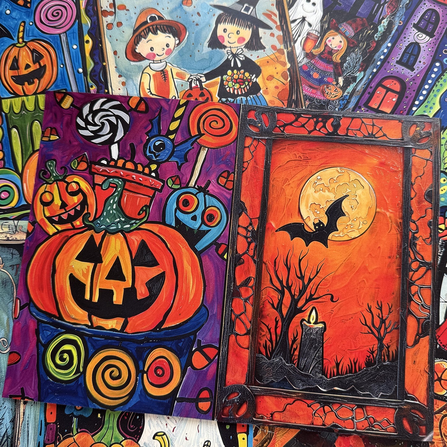 Magic Halloween Theme Scrapbook Paper
