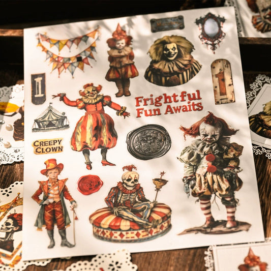Retro Circus Transfer Sticker-1