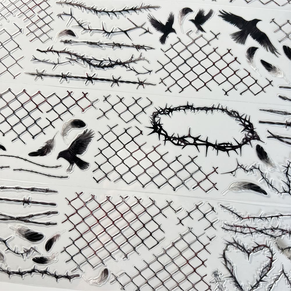 Die-Cut Thorn Pattern PET Tape -  One Cycle