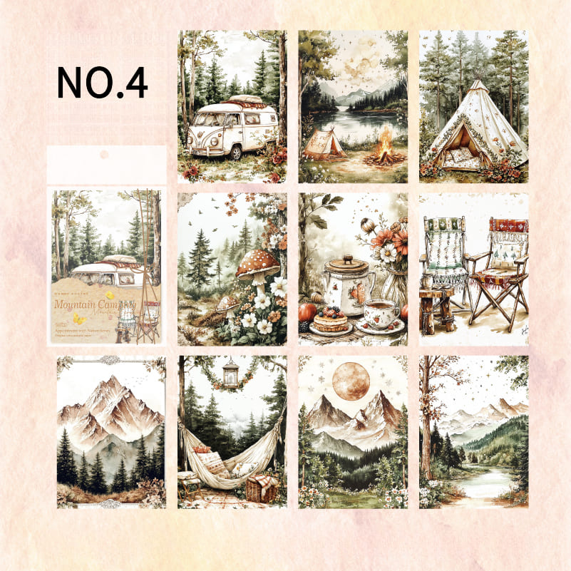 30PCS Nature Theme Scrapbook Paper