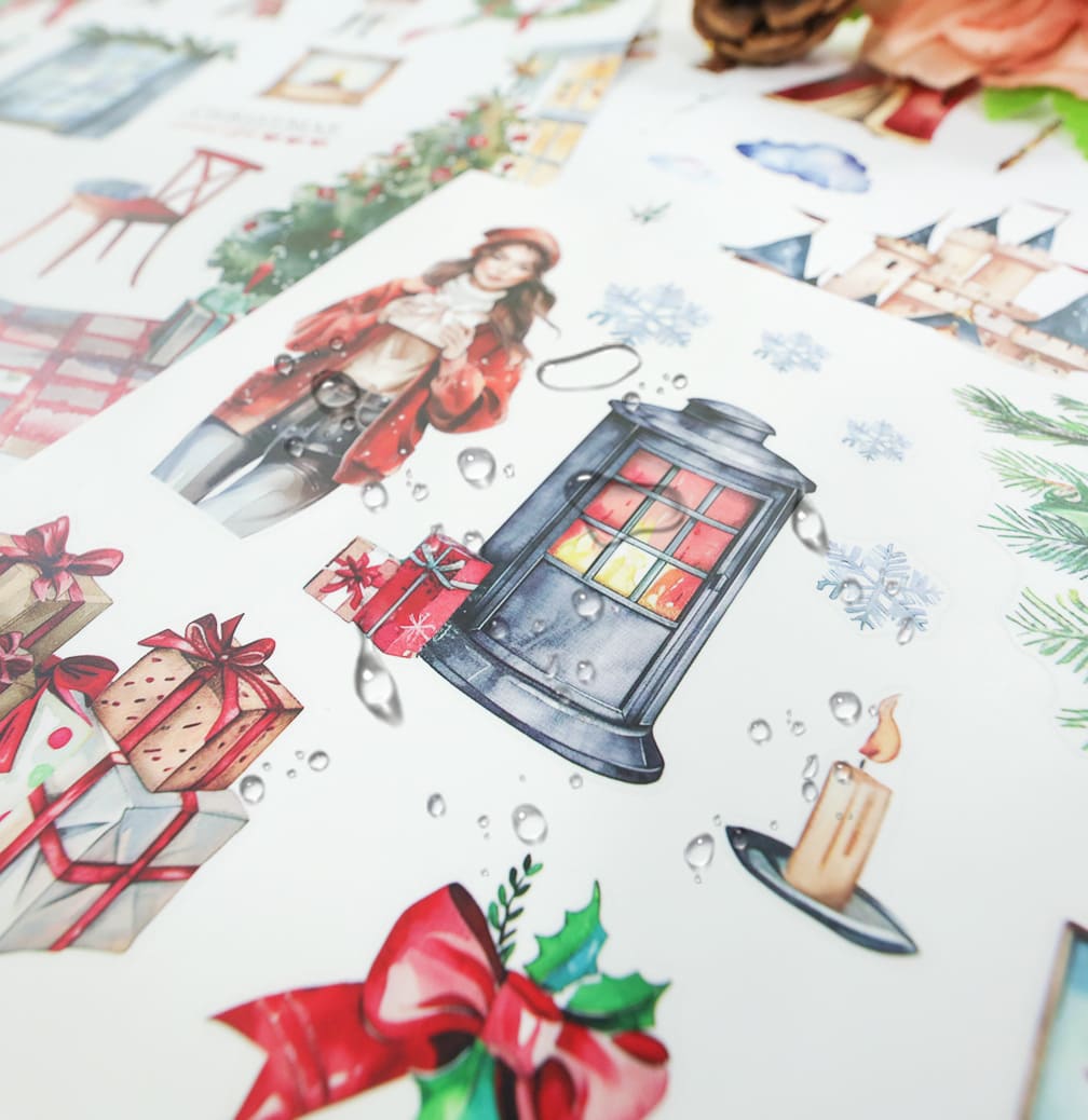Christmas-Themed Sticker Book