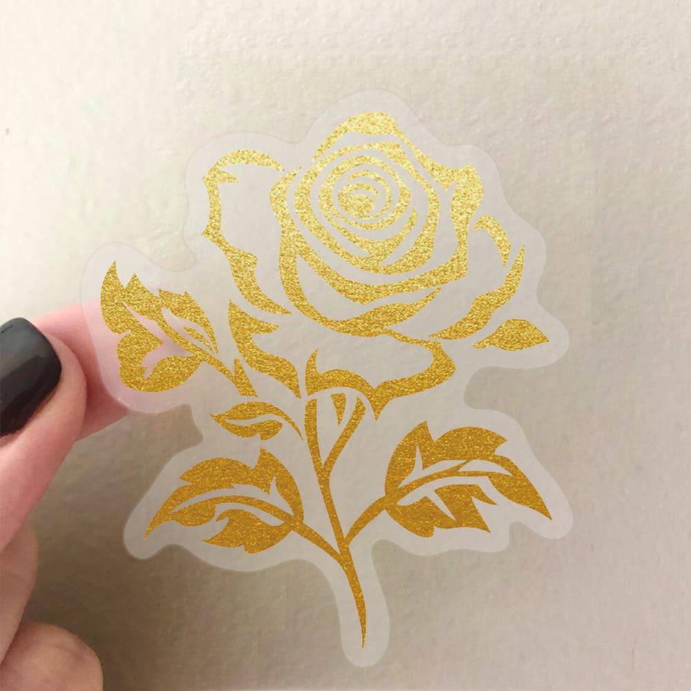 50PCS Golden Plants Stickers