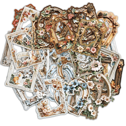 Floral Frame Theme Stickers