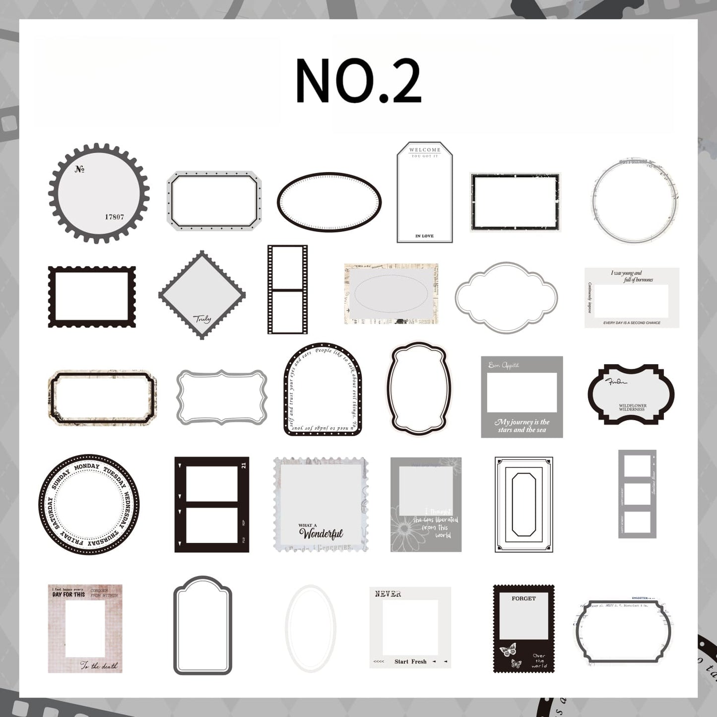 Label Border Sticker Pack