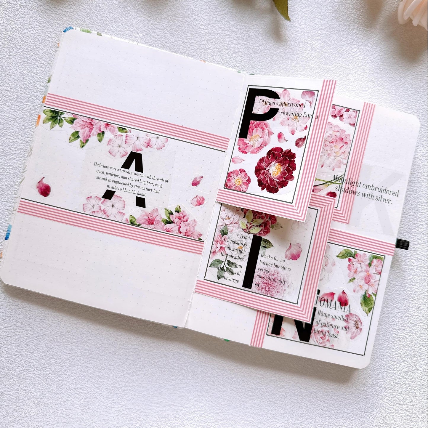 Pink Floral PET /Washi Tape