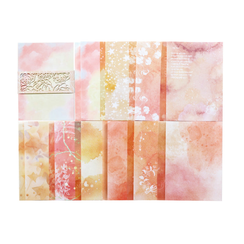 Colorful Bleeding Series Scrapbook Paper