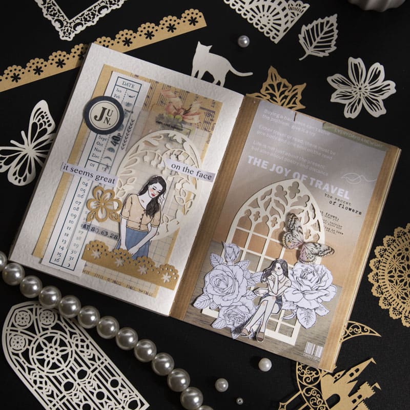 Lace Set Scrapbook Paper