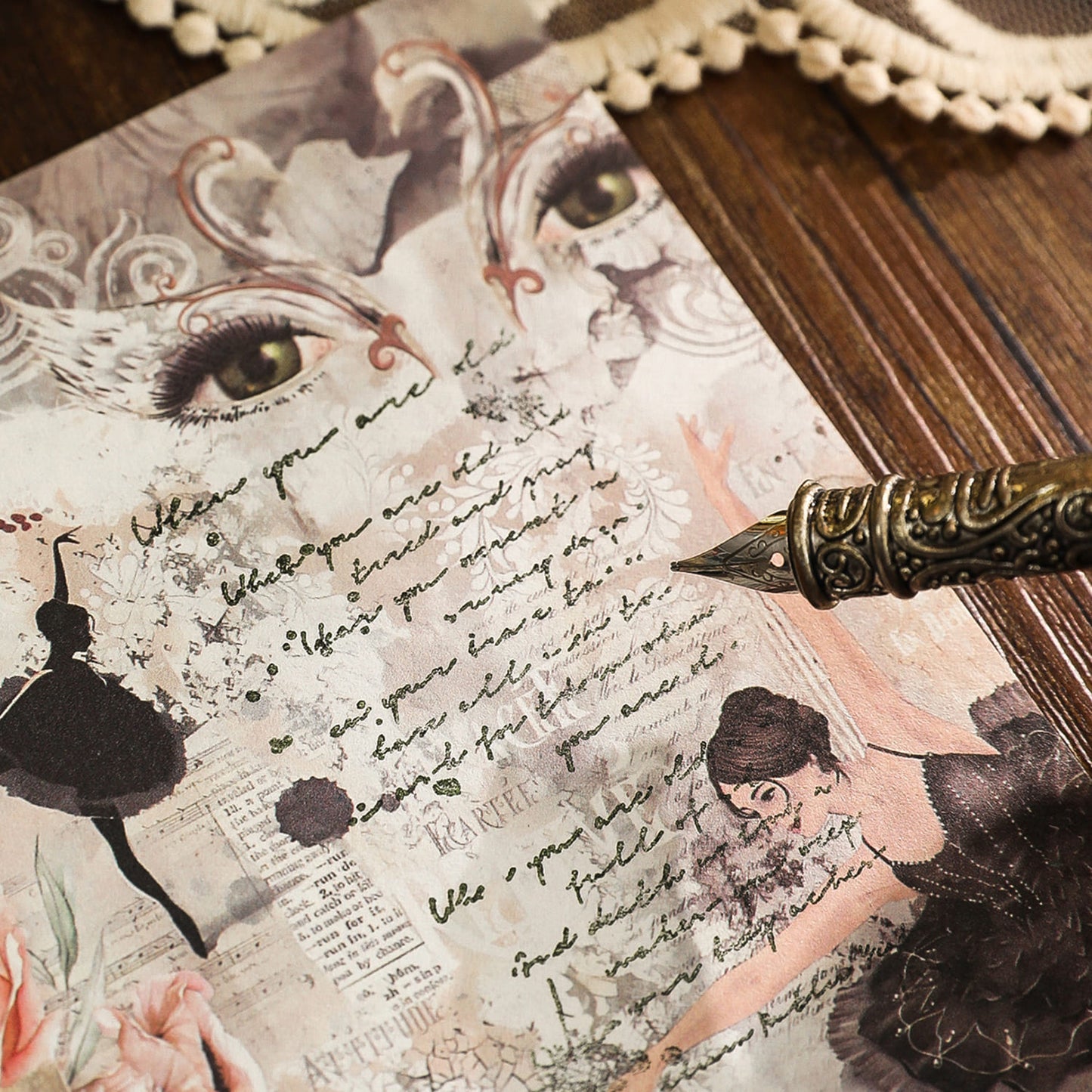 60PCS Vintage Box-Style Scrapbook Paper