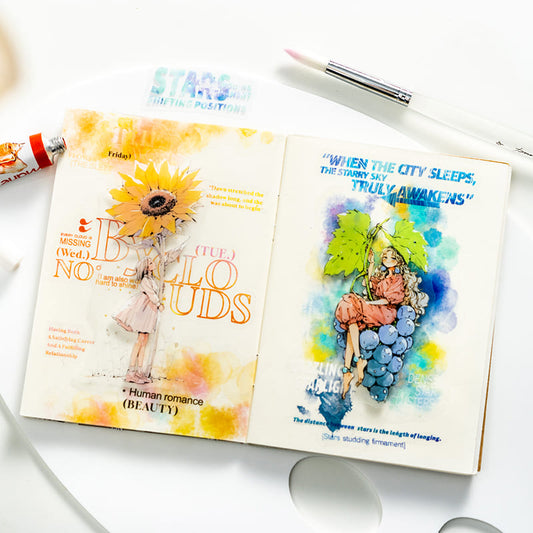 Watercolor Marble PET Stickers