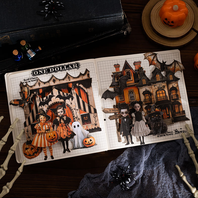 Halloween-Themed Scrapbook Card
