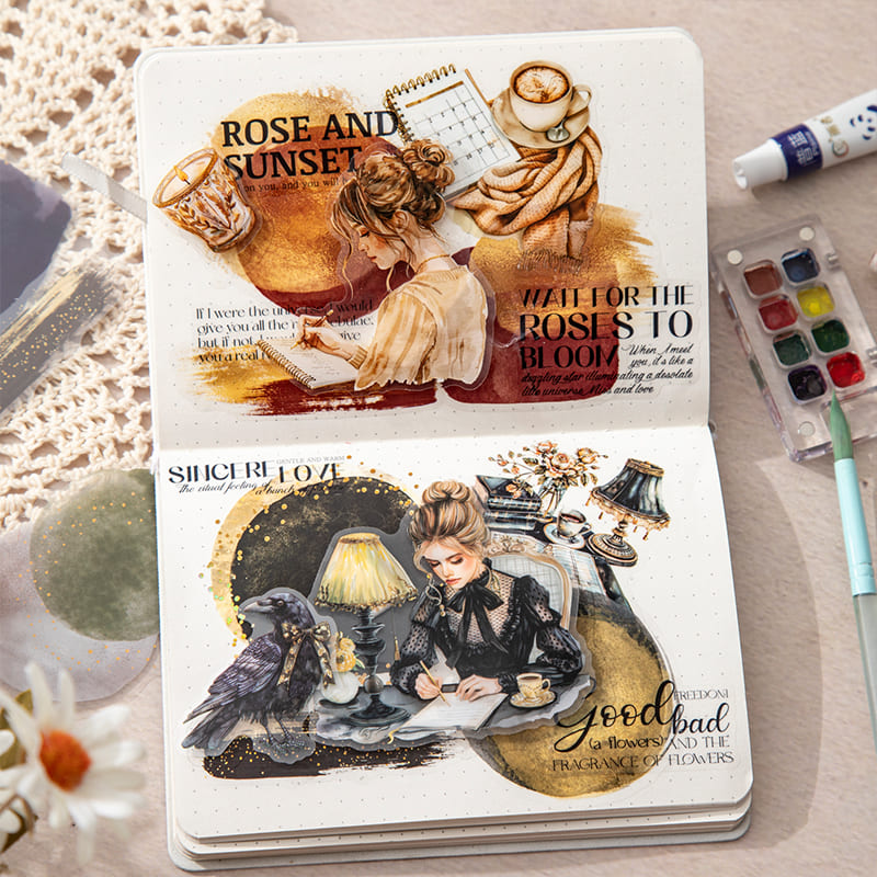 Watercolor Bleed PET Sticker