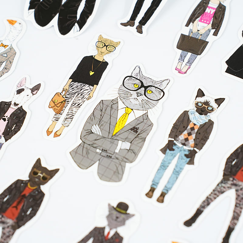 Anthropomorphic Animal Stickers