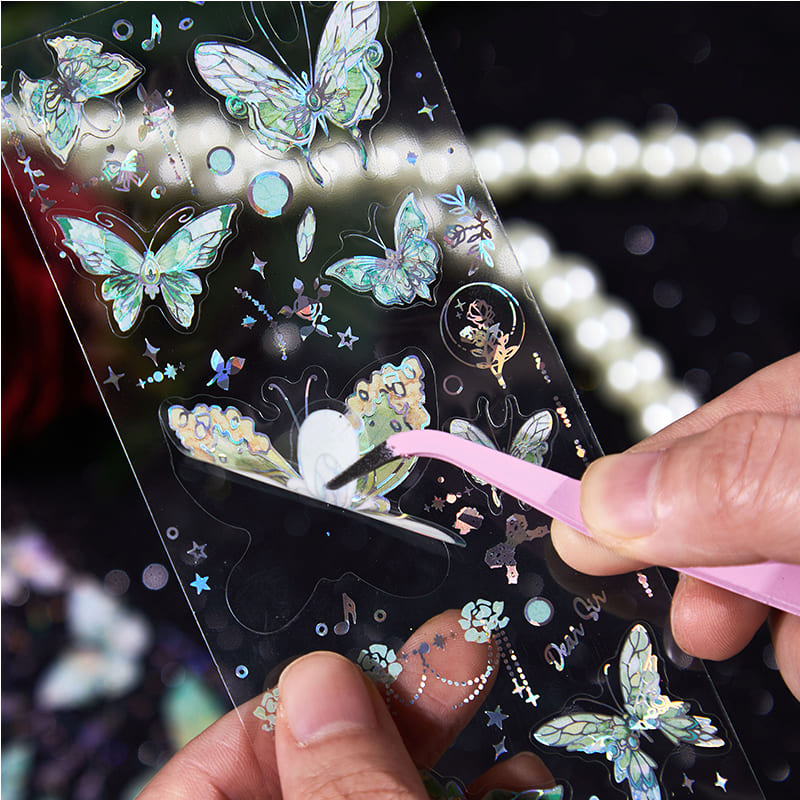 Foil Butterfly Stickers