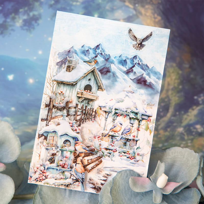 Bird Nest Scenery Stickers