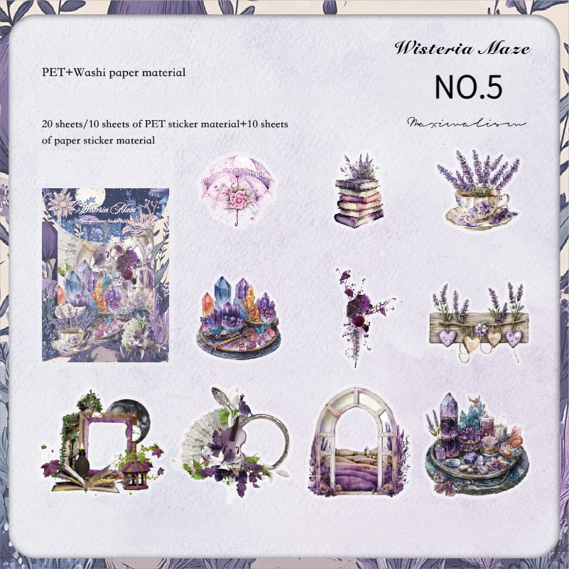 20PCS Scene Sticker Packs