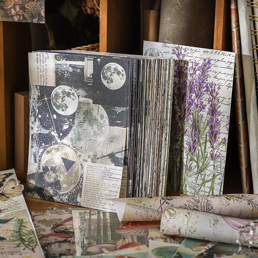 40PCS Journey Through Time Series Material Paper