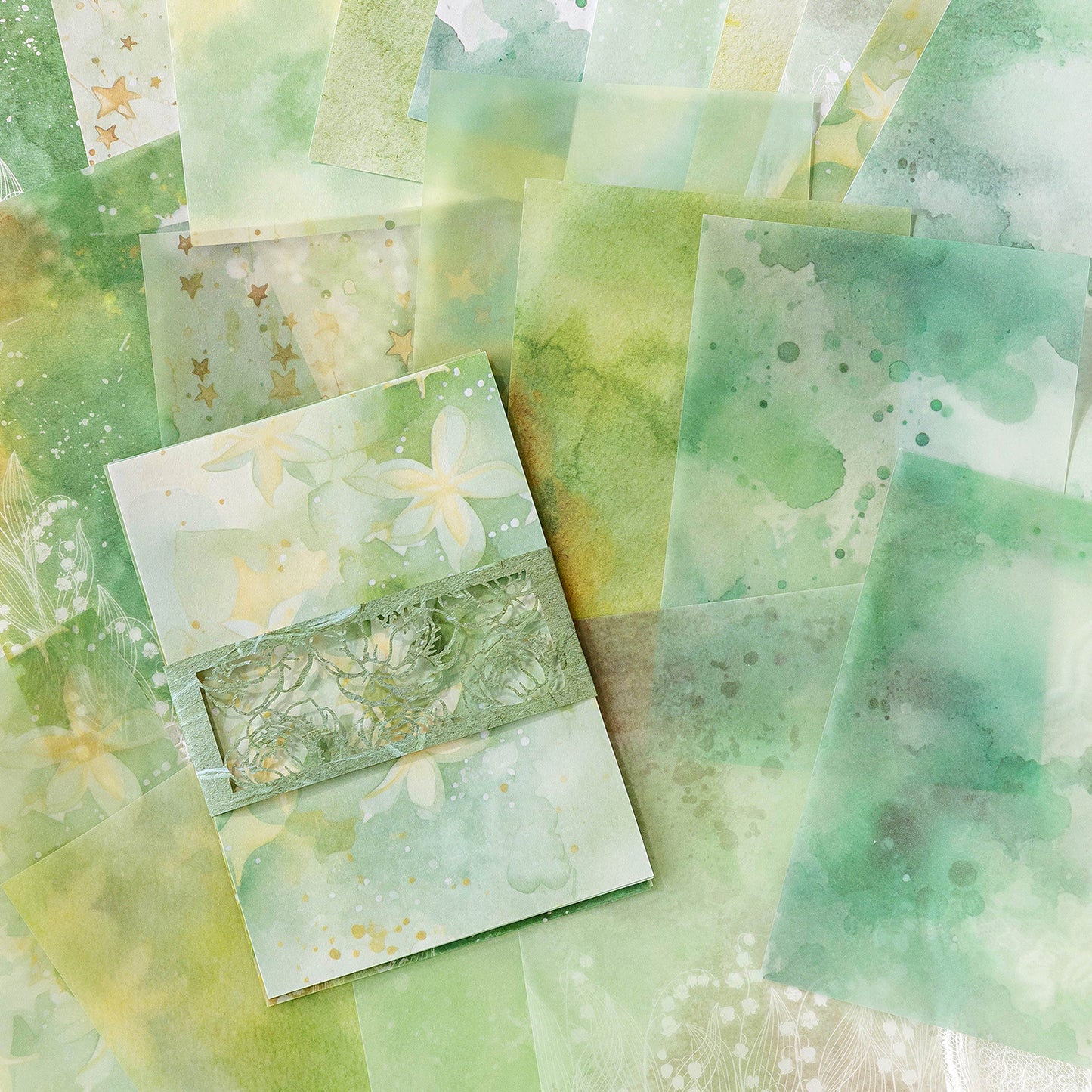 Colorful Bleeding Series Scrapbook Paper